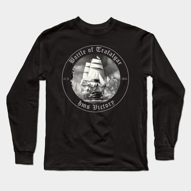 BATTLE OF TRAFALGAR Long Sleeve T-Shirt by MiroDesign
